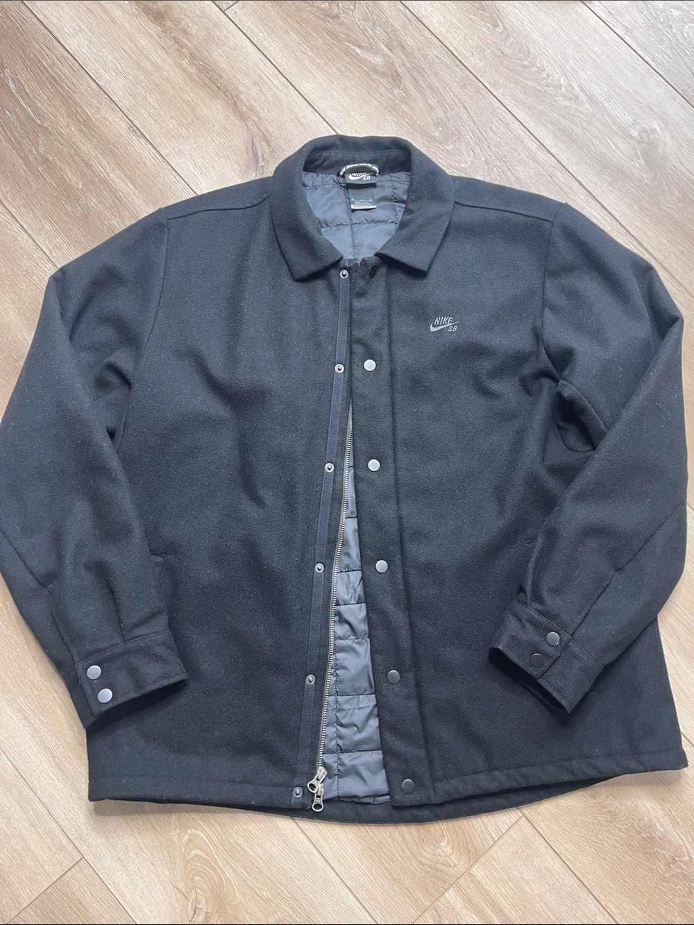 Nike Men's Warm Wool Blend Casual Jacket - Picture 2 of 13